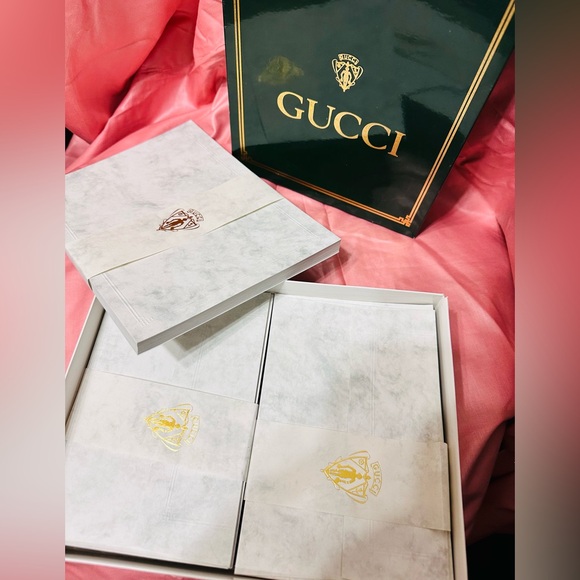 🟢🟢Gucci vintage stationery letterheads and envel in original box - Picture 4 of 6